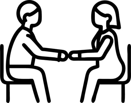 Happy mid aged business woman manager handshaking at office meeting smiling female hr hiring recruit at job interview bank or insurance agent lawyer making contract deal with clien Set 7 vector