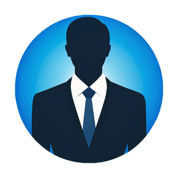 Minimalist Business Man Symbol for Branding png