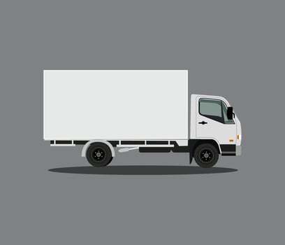 White Box Truck Illustration vector