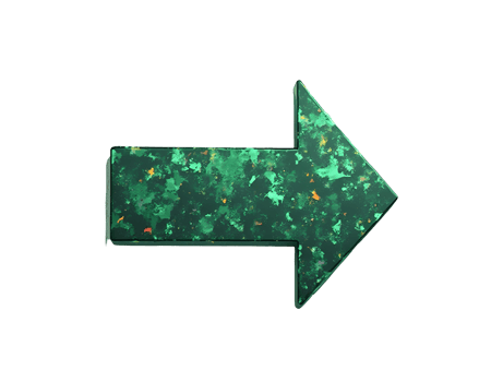 Emerald Green Arrow A Digital Pointer png