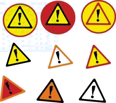 Warning Sign Alert Red vector