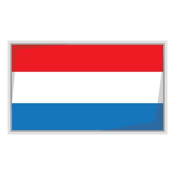 Netherland national flag Badge vector