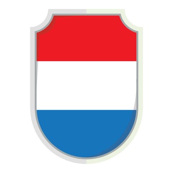 Netherland flag shield Badge element vector