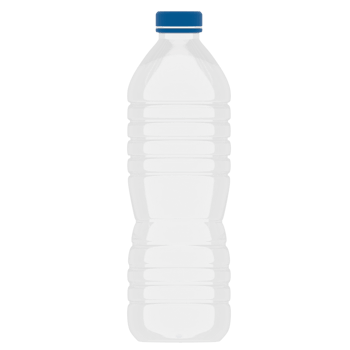 3d render plastic water bottle with transparent background png
