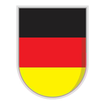 Germany national flag shield Badge element vector