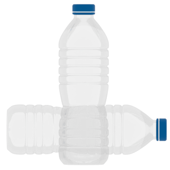 3d render plastic water bottles with transparent background png