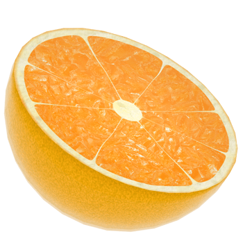 3d render lemon slices with transparent background png