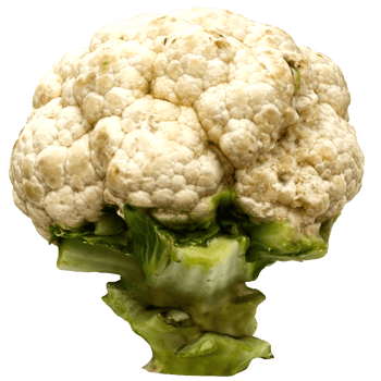 3d render cauliflower vegetable with transparent background png