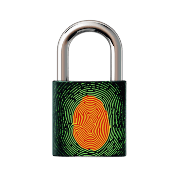 Fingerprint Padlock Biometric Security System png