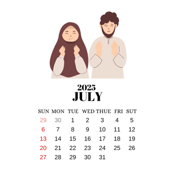 2025 july calendar png