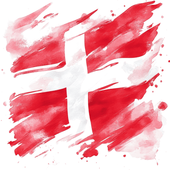 Abstract Watercolor Painting of the Swiss Flag png