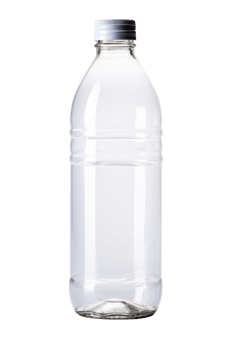 Glass bottle. Metal cork png