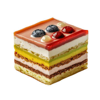 Delicious tiramisu dessert layered with vibrant colors and rich flavors in a cafe setting png