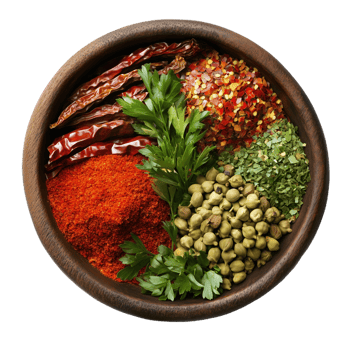Lifelike presentation of traditional Poko dish showcasing vibrant Nicaraguan spices png