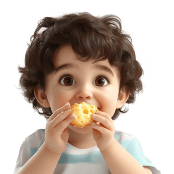a little boy eating a cheese sandwich png