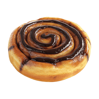 cinnamon roll on a transparent background png