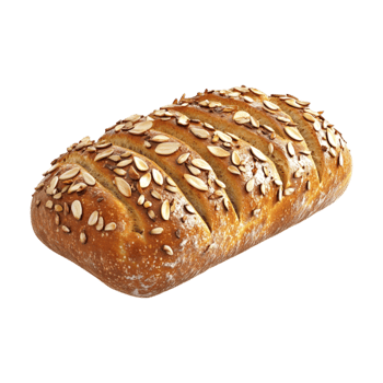 bread with seeds on a transparent background png
