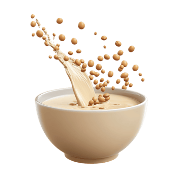 a bowl of cereal with milk splashing into it png