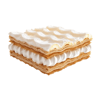 a piece of cake with cream on top png