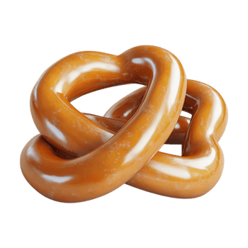 a pretzel on a transparent background png