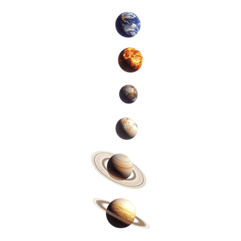The Solar System Isolated Against transparent Background png