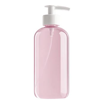 Pink Soap Bottle Isolated Against Transparent Background png