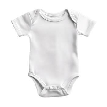 PNG Cute Baby Onesie Against Transparent Background for Baby Clothing Promotions, Family-Themed Branding, or Retail Advertising