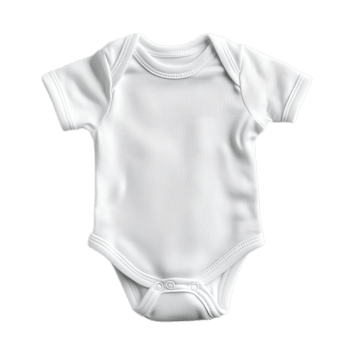 PNG Cute Baby Onesie Against Transparent Background for Baby Clothing Promotions, Family-Themed Branding, or Retail Advertising