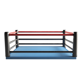 Boxing Ring - 3D Rendering Against White Background png