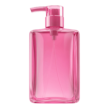 Pink Soap Bottle Isolated Against Transparent Background png