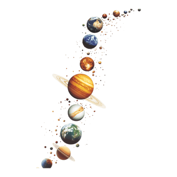 The Solar System Isolated Against transparent Background png
