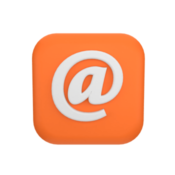 email button 3d icon png