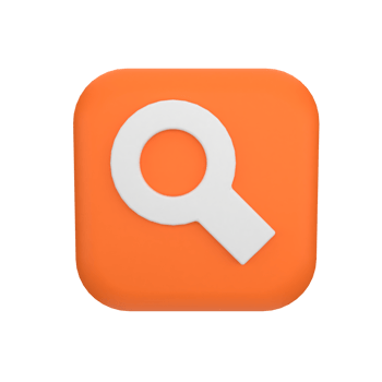 search button 3d icon png
