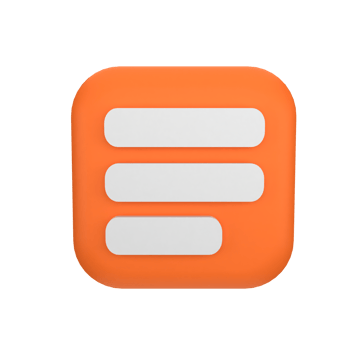 text paragraph button 3d icon png