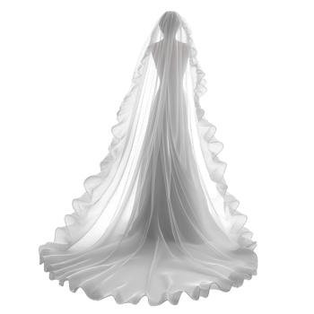 Bridal Veil - 3D Rendering Against White Background png