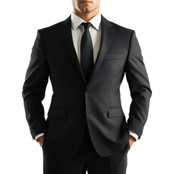 Man in a Suit Isolated Against a Transparent Background png