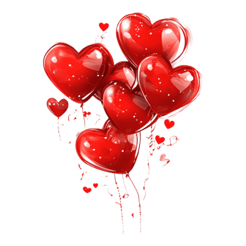 PNG Happy Valentine's Day Valentine Elements Against Transparent Background for Festive Themes, Holiday Cards, or Decorative Art