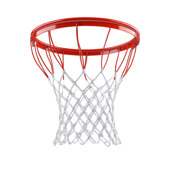 Basketball Hoop 3D Rendering Against White Background png