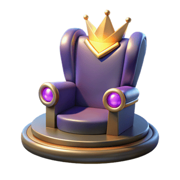Royal Throne 3D Model A majestic 3D model of a royal throne, capturing its regal presence and cultural significance. png