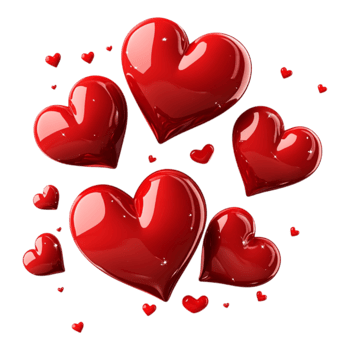 PNG Happy Valentine's Day Valentine Elements Against Transparent Background for Festive Themes, Holiday Cards, or Decorative Art