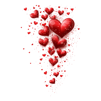 PNG Happy Valentine's Day Valentine Elements Against Transparent Background for Festive Themes, Holiday Cards, or Decorative Art