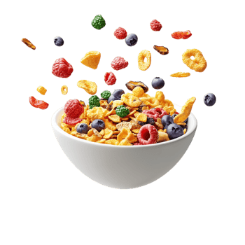 Breakfast Cereal - 3D Rendering Against White Background png