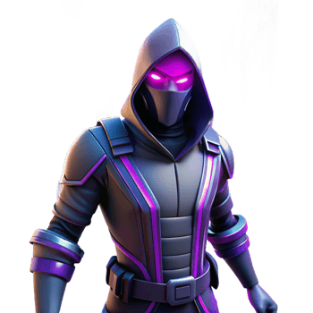 Dark Hooded Figure with Purple Accents in a Mysterious Setting with Enigmatic Atmosphere png