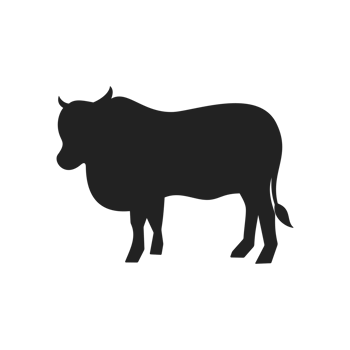 Black Cow Silhouette png