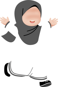 Happy girl running cartoon png