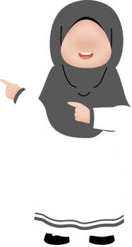 Cheerful little girl pointing png