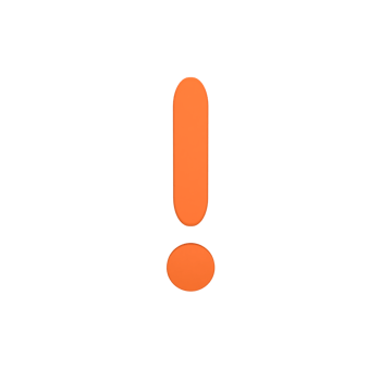 Warning Exclamination 3D icon png