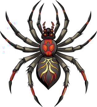 Venomous Spider Available on EPS File vector