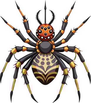 Stealthy Spider Available on EPS File vector