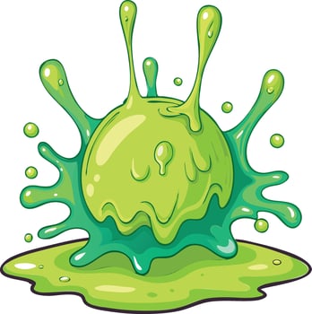 Expressive Slime Splashing Available on EPS File vector